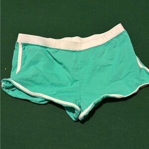 No Boundaries Teal Shorts with White Accents